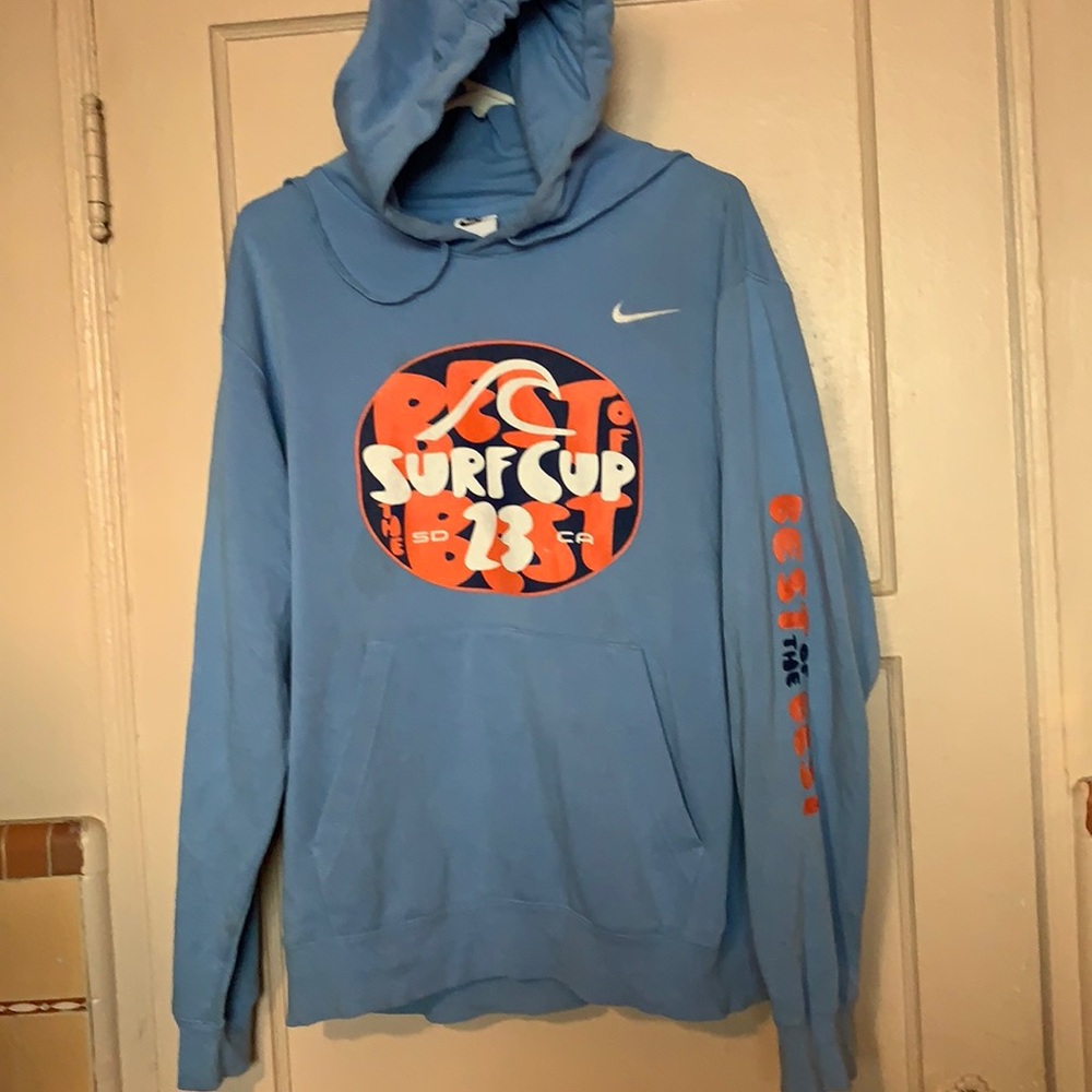 NIKE HOODIE  BEST OF THE BEST SKY BLUE SZ L.